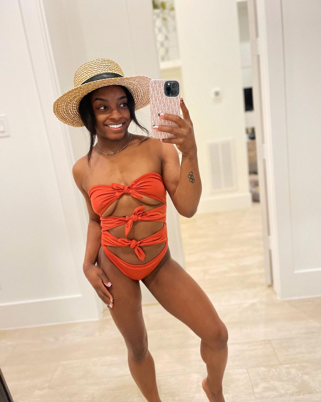 Simone Biles Bikini Selfie 1